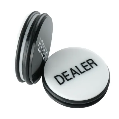 YH Casino Accessories Custom Texas Hold'em Poker Game Used Acrylic Poker Dealer Button