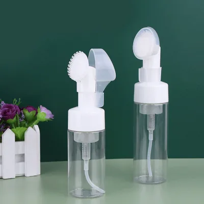 100ml 200ml 150ml White Brush Foam Sop Bottle Foam Dispenser Pump Sprayer Non Spill Luxury Liquid Soap Cleansing Bottle