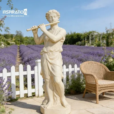 Resin Stone Museum Art Statue for European Architecture Art Sculpture Cast Stone Poseidon Figure