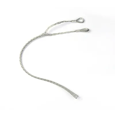 Low Price High Strength Stainless Steel Double Side Pull Fiber Optic Cable Wire Mesh Grip Pulling Grip