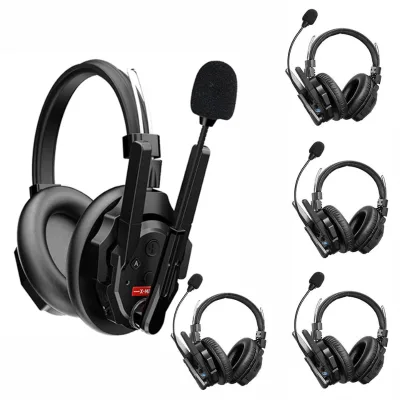 SYNCO Xtalk XMax 5 5-Person Use Wireless Intercom System 2.4G Communication Headset Noise Cancelling 3.5mm Headphone Plug