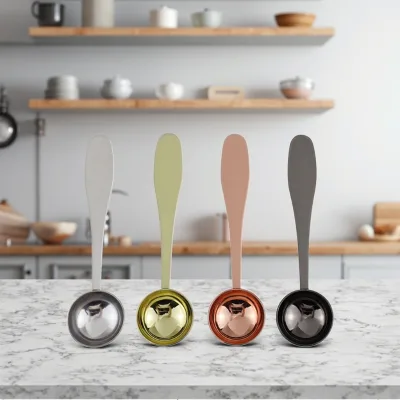 Factory Wholesale Stainless Steel Kitchen Measuring Cup Set Seasoning Milk Powder Coffee Tea Spoon Scale Quantitative Tool
