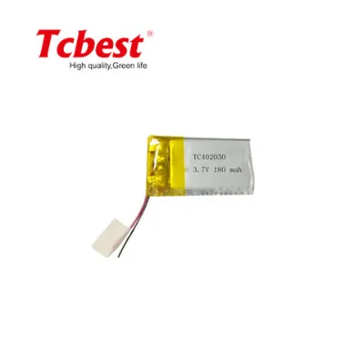 Rechargeable 402030 3.7V 180mah lipo lithium polymer battery