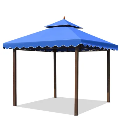Outdoor Deluxe Patio Gazebo Garden Hardtop Canopy Gazebo Tent
