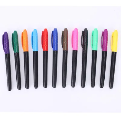 School-Use 0.5MM Whiteboard Marker Easy-to-Clean Colorful Ink Whiteboard Pen