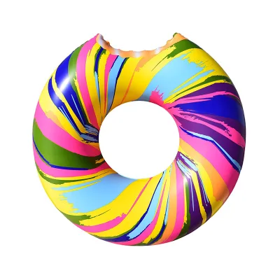 Learn to Swim with Inflatable rainbow vortex Pool Swimming Rings