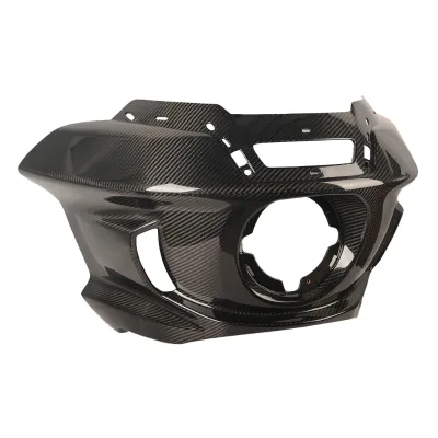 Motorcycle 3K Pure Carbon Fiber Front Headlight Fairing 2022-2025 Softail Low Rider ST FXLRST Aftermarket Custom World 12-Month