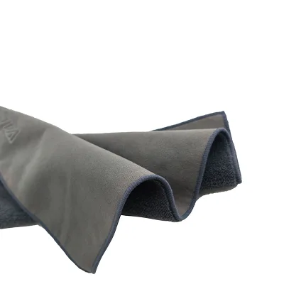 Customize Suede Microfiber Auto Cleaning Towel Super Absorbent Chamois Wash Towel Custom Emboss logo on Shammy Towel