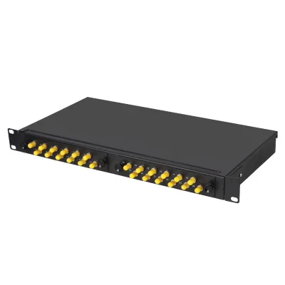 Simplex ODF ST UPC 24 Port 19 Inch 1U Fiber Pigtails Duplex Sliding Type Optical Patch Panel