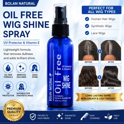 Best Wig Renewal Spray Hydrating Mist Anti Frizz Shine Hair Oil for Human & Synthetic Wigs OEM