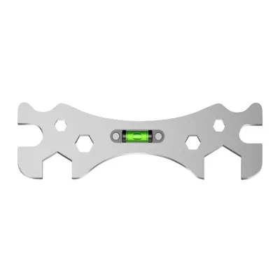 Industrial-Grade Adjustable Multifunctional Stainless Steel Bathroom Wrench Thickened CRV Chrome Finish Artifact Level Metric