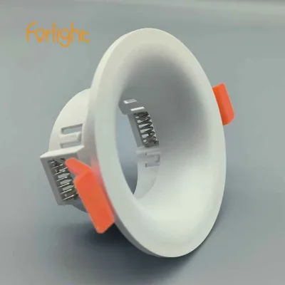 Gu10 Light Fixture Gu10 Module Spotlight Fixture Plastic square Round Shape Led Mr16 Bulb Light Holder Frame