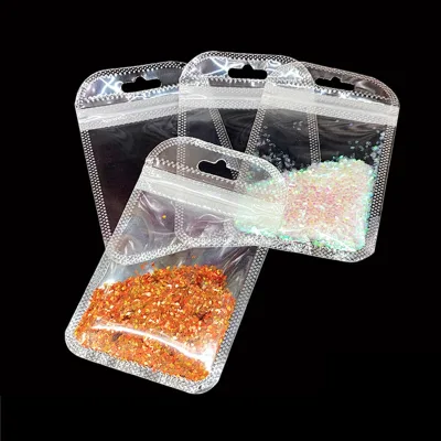 Clear Plastic Zipper Bag with Hang Hole