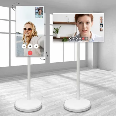 LED Floor Standing Indoor Vertical Totem 120Hz Refresh Rate Commercial Digital Signage and Display Video Player for Hotels