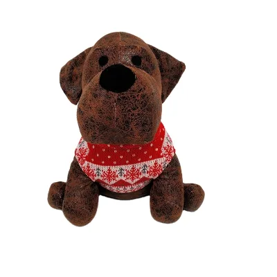 Customized Christmas Door Stopper Animals Dog Doorstop Stuffed Sand Dog Door Stopper