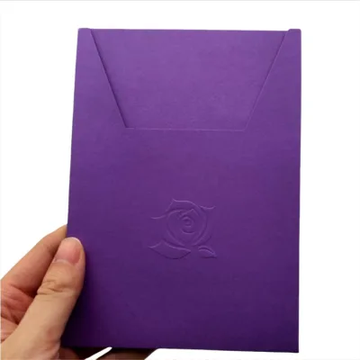 Customized Business Envelope Hot Foil Stamping Customized Gift Packing Paper Pocket Envelopes