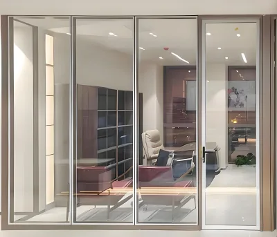 2025 Practical Hot Sale Manufacturer Factory Wholesale Brand Authorization Soundproof Glass Wall Partition Office Hidden Frame