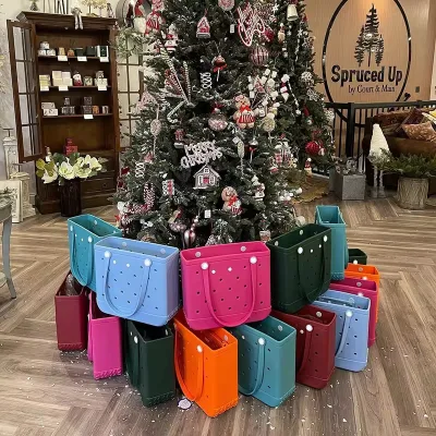 Hot Factory Fashion Waterproof Beach Tote Bag Kids Mini Girl Handbags Baby Multicolour EVA Tote Beach Bagg Bag