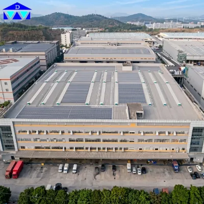 Thickened Steel Frame 3D BIM Designed Portal Structure Logistics Center for Sorting Center