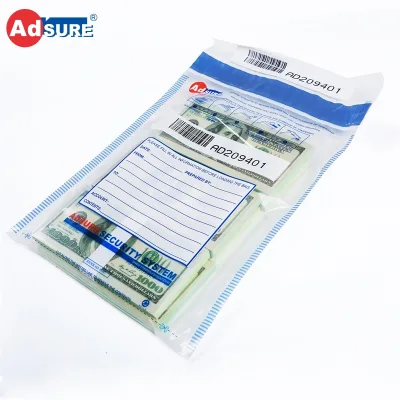 A5 Tamper Evidence Banking Security Bags for Cash Deposit