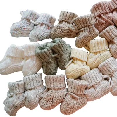 Cotton Crochet Baby Socks Newborn Knitted Baby Shoes Booties