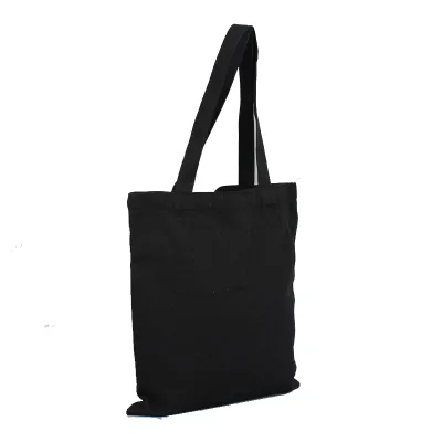Custom Logo Shoulder Bank Tote Bag Cotton Canvas Hand Bag