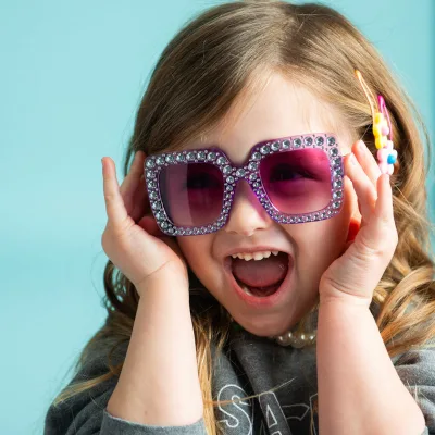 Wholesale Boys Kids Soft 2026 Kids Blingbling Sunglasses for Girl Children Sunglasses From China