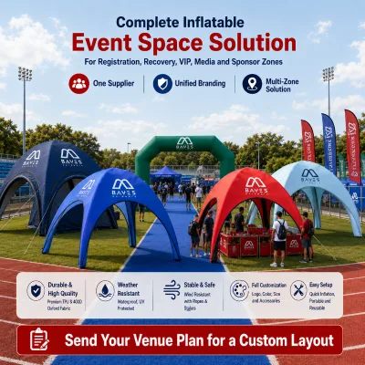 X Shaped Inflatable Advertising Tent with Dye Sublimation Printing Airtight Gazebo for Brand Activation Events