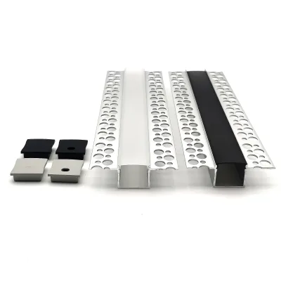 Recessed LED Aluminum Profile YG-B017 Plaster-in Trimless LED Channel for Drywall Wall Ceiling Linear Lighting