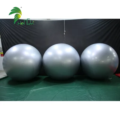 Grey Inflatable Balls Toys Big Shiny Inflatable Balls , Inflatable Sphere Balls for Sale