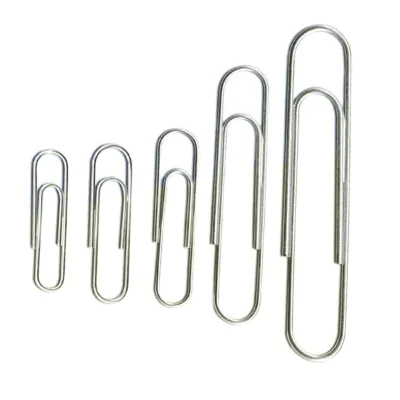 Customizable Brand School Stationery Metal Paper Clip Gold Rose Gold Silver 3 Colors Optional Office Supplies 50mm