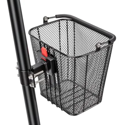 Strong Bicycle Front Basket with Quick Release Handlebar Pet Dog Storage Basket Bike Accessory