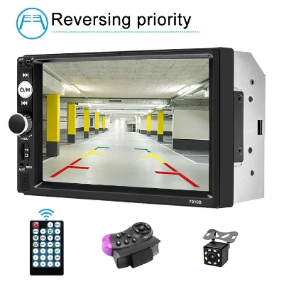 7010B 7-inch Android Car Touch Screen MP5 Radio Dual DIN with DSP Amplifier FM Apple CarPlay
