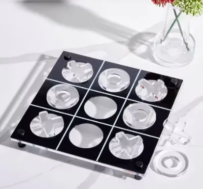 Custom Acrylic Chess Board with Logo Printed Square Puzzle Board for Gift Wholesale