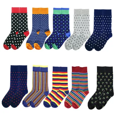 Casual OEM Service Knitted Preppy Women Retro Rainbow Stripe Kids Women Socks of Low Price MOQ