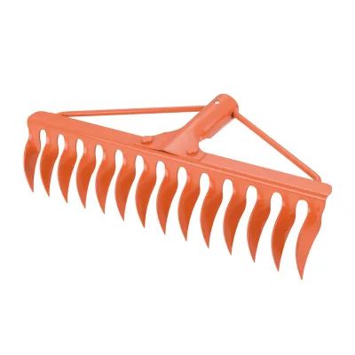 Sell Well New Type Steel Gardening Gravel Rake Hoe 14 Tines Agricultural Rake Simple Farm Tools Weeding Garden Farm Weeding Tool