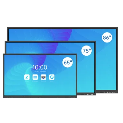 GAOKEview Interactive Panel 65 75 86 98 Inch for Meeting 4K Display  Touch Screen Smart Interactive Board Flat Panel for School