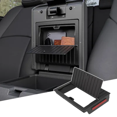 Hidden Storage Box Compatible with 24-26 Toyota Tacoma Armrest Secret Compartment Center Console Organizer