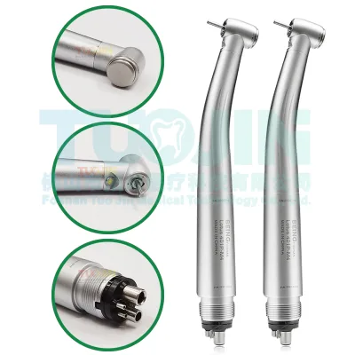 Being Lotus 401P-M4 Push Button Self-luminous LED Three-hole Spray Ceramic Bearings 4 Holes Air Turbine Surgical Handpiece