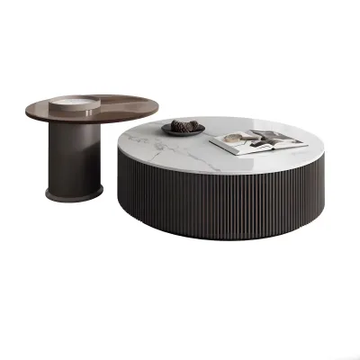 Hot Sale Italian Creative Luxury Fashion Modern Minimalism Sintered Stone Coffee Table for Office Hotel Apartment Living Room