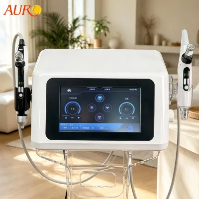 Useful High Pressure Needle-free Salon Spa Equipment Water Oxygen Jet Exfoliate Microcurrent Skin Tightening Anti-aging Machine