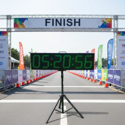Custom Timer Wireless Large Display Digital Countdown Timer for Outdoor Race Running