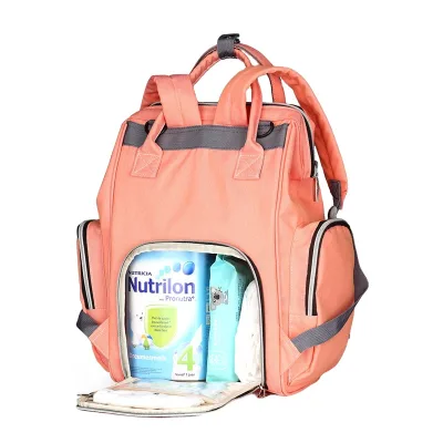 Large Capacity Mummy Backpack with New Design Baby Diaper and Bedding Bag
