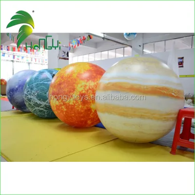 Hongyi Toy Factory Price Sun, Mars, Saturn Solar System Nine Planets Balloon / Inflatable Planets for Outdoor