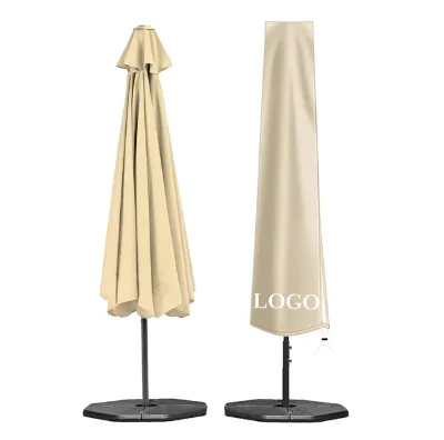 Modern Design Waterproof Sunproof Oxford Cloth/Polyester Furniture Cover Outdoor Use Custom Logo Easy Zipper Closure Protection