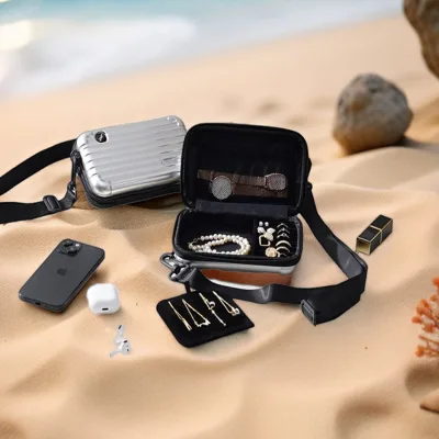 Factory Wholesale Portable Travel Storage Bag Multifunctional Watch Necklace Ring Hair Accessories Lipstick Jewelry Storage