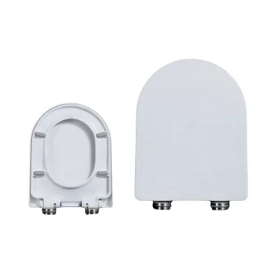 High Quality Lightweight D-Shape Plastic Toilet Seat Cover Modern Design Antibacterial Self-Adhesive Protective Covers Bathroom