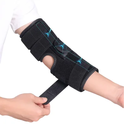 HKJD Right Left Tendonitis Bursitis Pain Relief Elbow Immobilizer Long Arm Splint Forearm Brace Support Sling Recovery