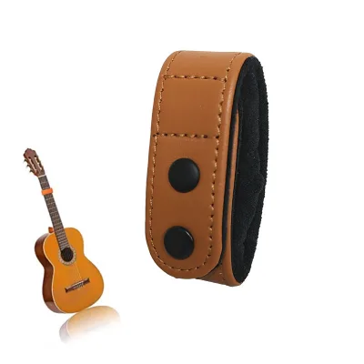 High Quality Durable Genuine Leather Guitar Strap Wrap Lightweight Cowhide Guitar Trap Button Adapter Headstock Strap Tie