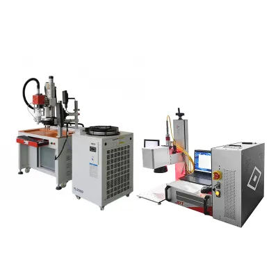 Programmable Weld Paths AOB Fiber Automatic Laser Galvo Welding Machine 6000W/6000W for Metal Meshes